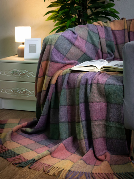 Плед перу Incalpaca 2 спальный, 55% шерсть альпака 45% шерсть мериноса ...