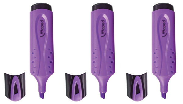 Evidenziatori Maped WIGO Fluo Viola - Confezione Da 3, Ideali Per Studio E Ufficio - Foto 4