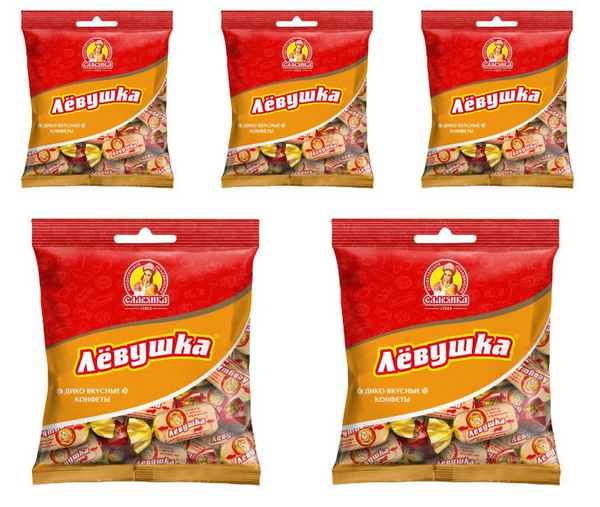 Конфеты СЛАВЯНКА Левушка, 5 шт по 199г - купить с доставкой по выгодным ...