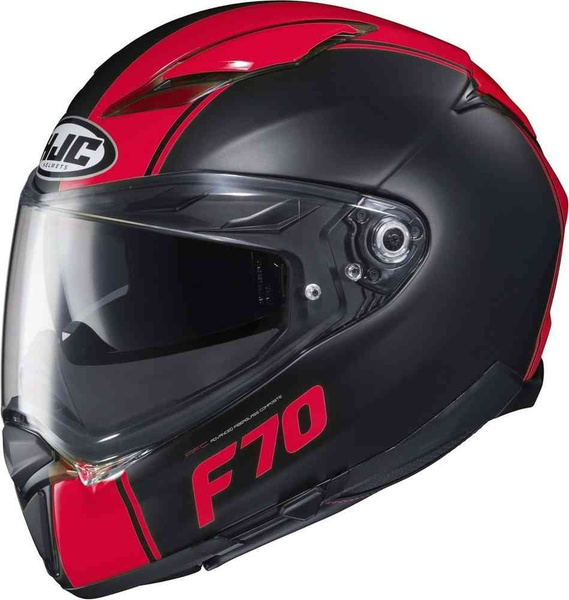 HJC Мотошлем Шлем F70 черный, красный - купить с доставкой по выгодным ...