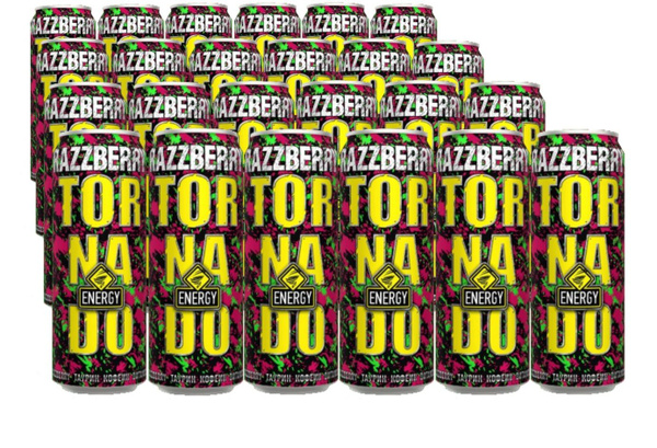 Энергетик ТОРНАДО RAZZBERRY Малина 450 мл по 24 шт - купить с доставкой ...