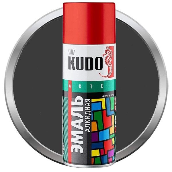 Аэрозольная краска KUDO KU-10 Быстросохнущая, Алкидная, Глянцевое ...