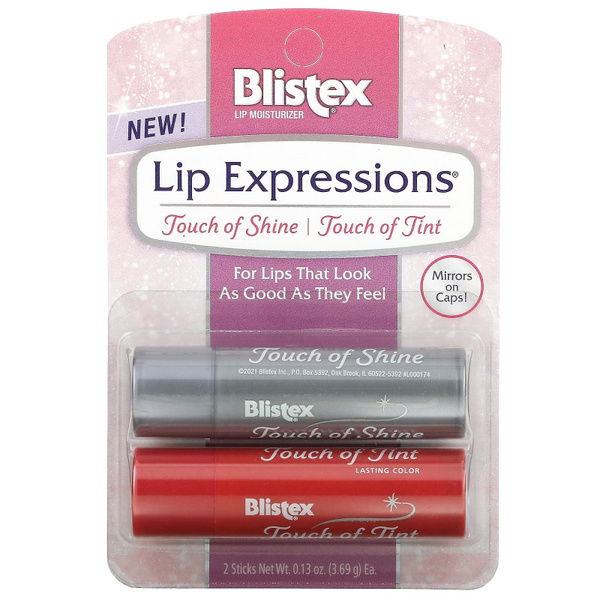 Blistex Увлажняющий крем для губ блеск с легким розовым оттенком ...