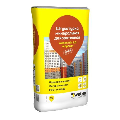 Декоративная штукатурка Weber.Vetonit, 25 кг - купить по доступной цене ...