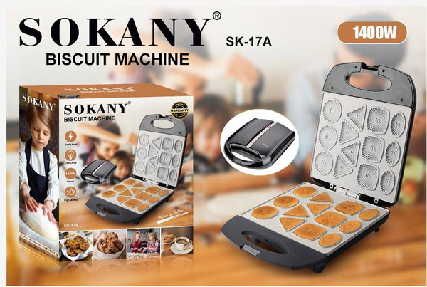 Вафельница SOKANY SK-17A, черный - купить по выгодной цене в интернет ...