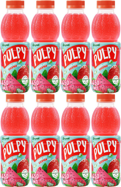 Напиток сокосодержащий Добрый Pulpy клубника-арбуз с кусочками алоэ ...