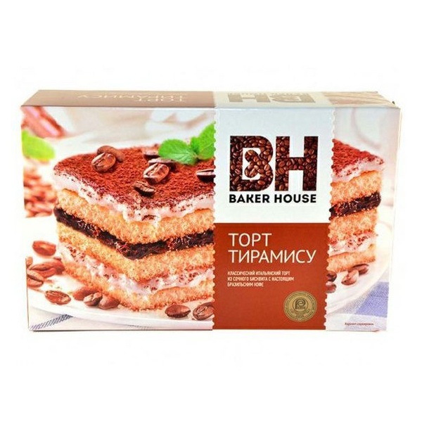 Торт Baker House Тирамису бисквитный 350 г - купить с доставкой по ...