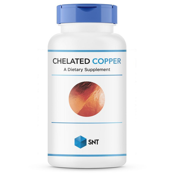 Хелатная медь, SNT Chelated copper 2.5 мг, 60 таблеток - купить с ...