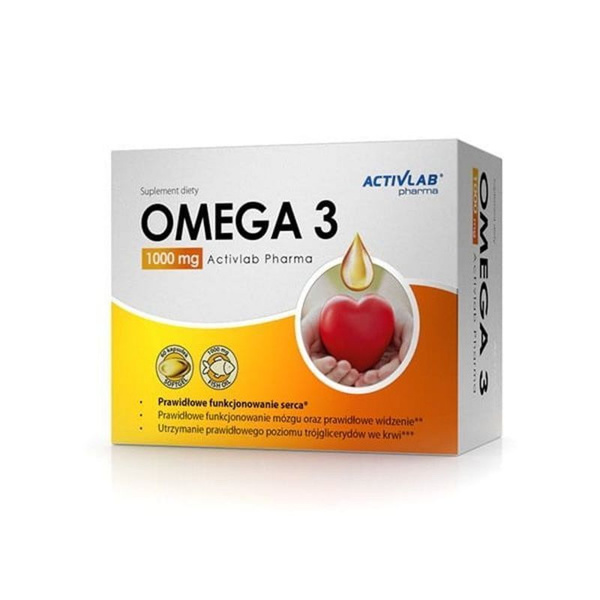 Омега 3 1000мг Activlab, 60 капсул / Жирные кислоты для сердца ...