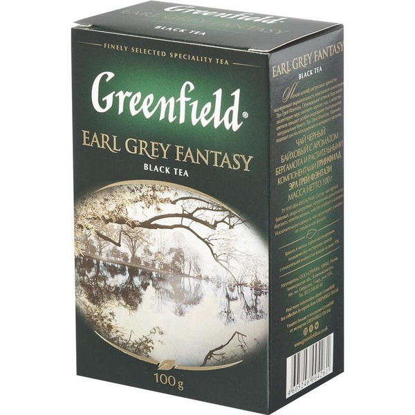 Greenfield Чай листовой Earl Grey Fantazy, черный, 100 г - купить с ...