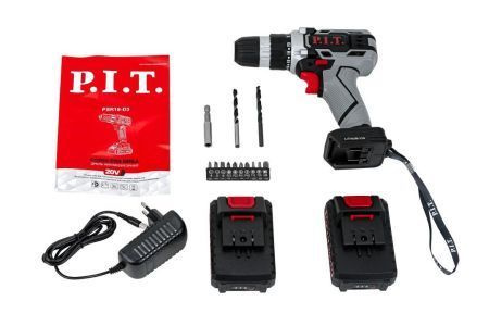 Дрель шуруповерт аккумуляторная P.I.T. PSR18-D3 20 В, 350-1350 об/мин ...