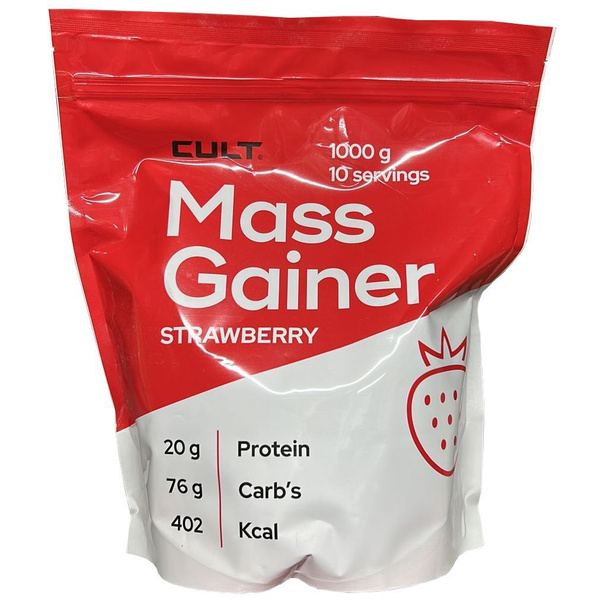 Гейнер для набора веса, массы, углеводы Cult 100% Pure Mass Gainer ...