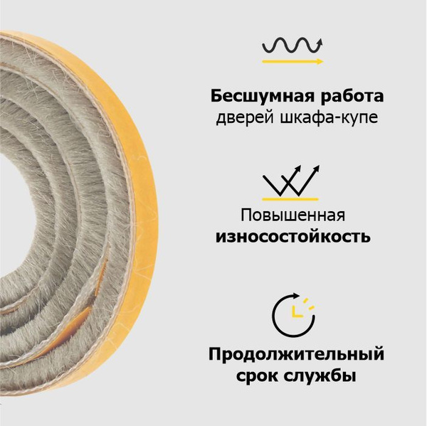 Уплотнитель для шкафа купе, шлегель щетка для шкафов купе, уплотнитель ...