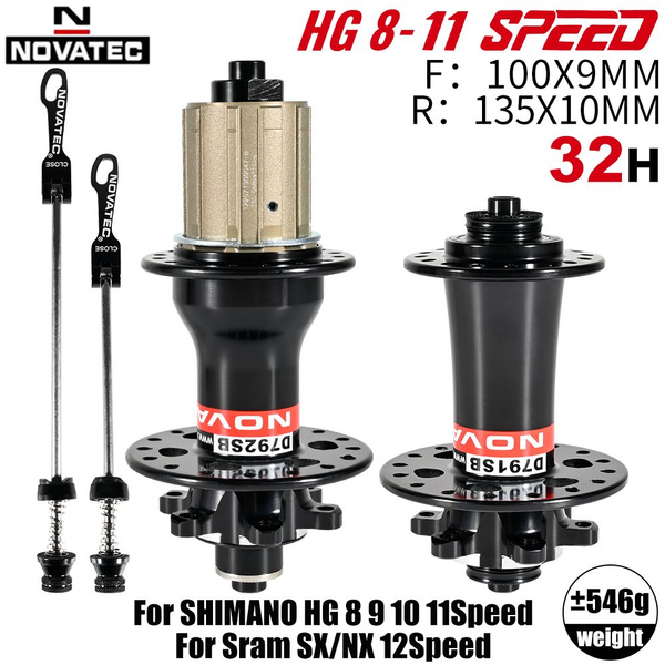 NOVATEC D791SB D792SB Велосипедный втулка с подшипником QR Thru BOOST ...
