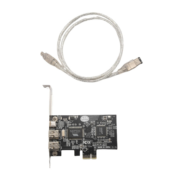 Плата контроллера PCI Expr x1 PCI-E FireWire 1394a IEEE1394, 3 порта ...