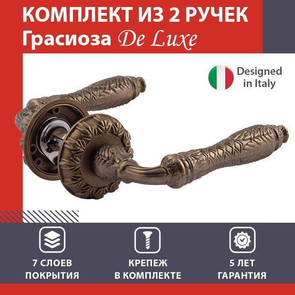 Ручки дверные для межкомнатных и входных дверей на розетке НОРА-М ...