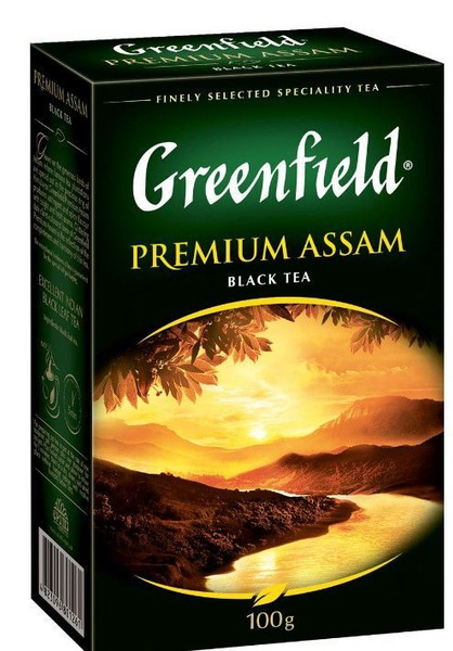 Greenfield Чай черный, Premium Assam, 100 г - купить с доставкой по ...