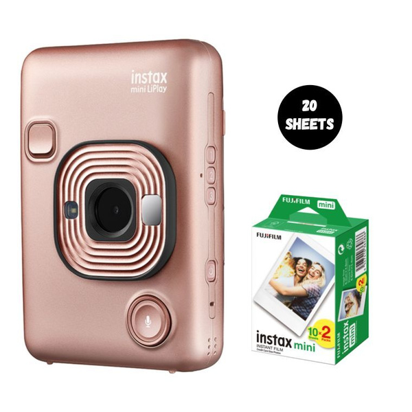 Компактный фотоаппарат Fujifilm Instax Mini LiPlay, золотой - купить по ...