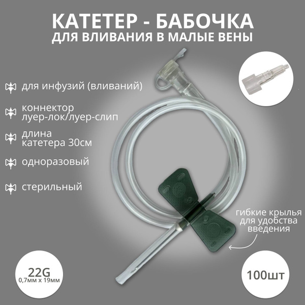 Как снять бабочку катетер в домашних условиях