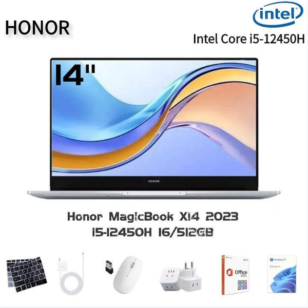 Ноутбук Honor MagicBook X14 2023, серебристый купить по низкой цене ...