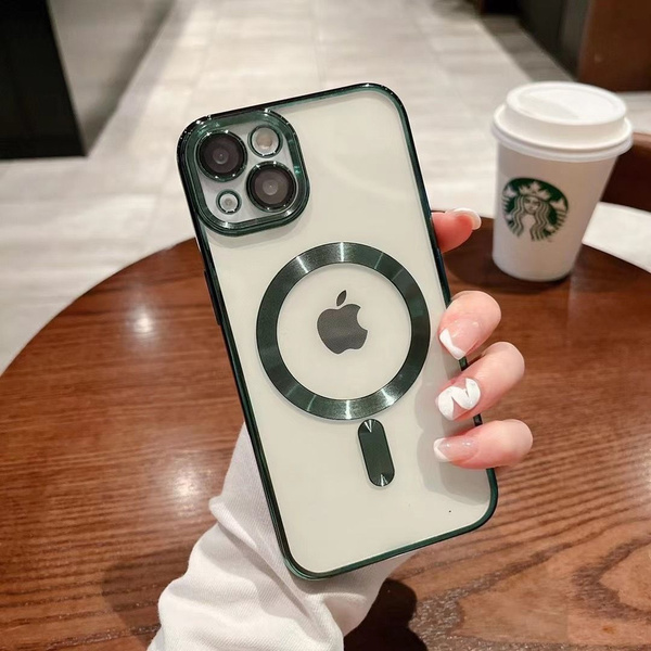 Чехол магнитный Magsafe для IPhone 14 (Айфон ) с защитой камеры ...