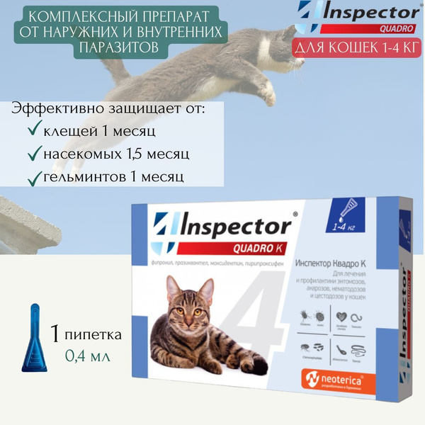 Таблетки инспектор для кошек
118