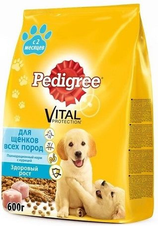 Полнорационный сухой корм ПЕДИГРИ для щенков всех пород Курица 600г ...