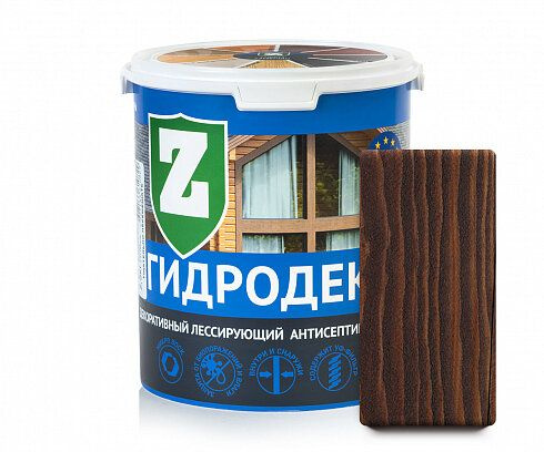 Водозащитная пропитка для дерева Зелест антисептик ГидроДекор Д-1, 2.5 ...