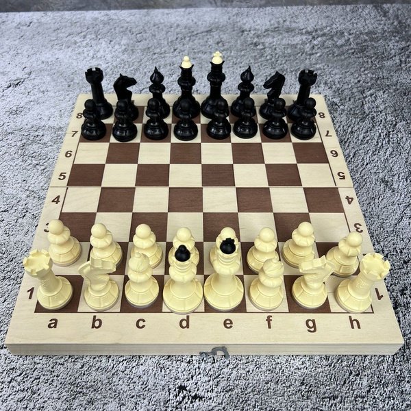 Шахматы "Айвенго обиходные", фигуры из пластика, высота короля 7,1 см ...