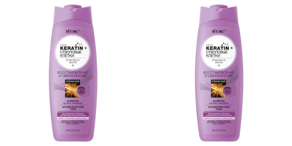 Витэкс Шампунь для волос, Keratin, стволовые клетки и биотин ...