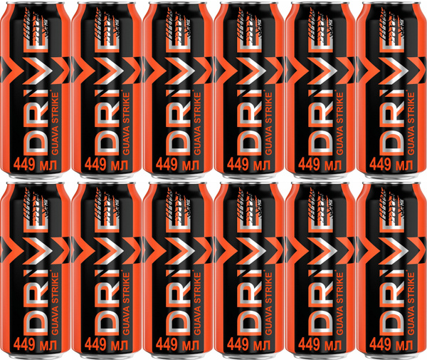 Энергетический напиток Драйв Ми Гуава-Страйк 0.449 л ж/б упаковка 12 ...