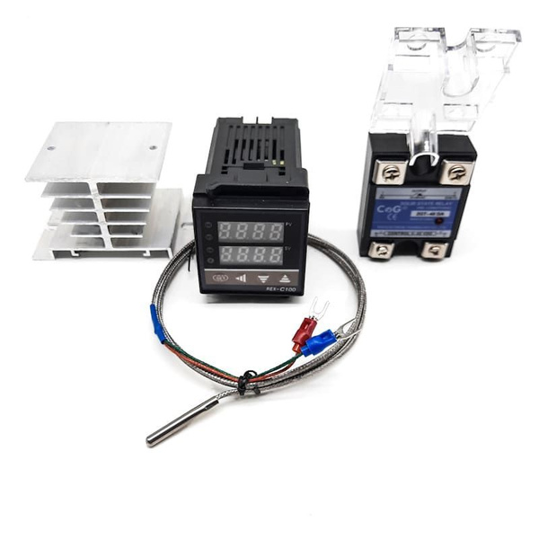 ПИД регулятор REX-100 PID relay+термопара 1 м+реле ZGT-25AA+радиатор ...