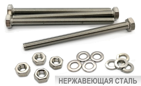Болт M12 x , головка: Шестигранная, 4 шт - купить по выгодной цене в ...