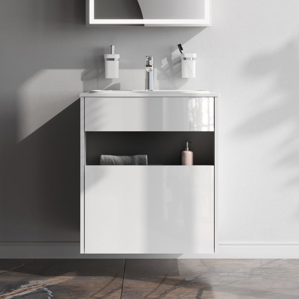 Тумба под раковину AM.PM Func M8FFUX0601WG 60 см, белый глянец ...