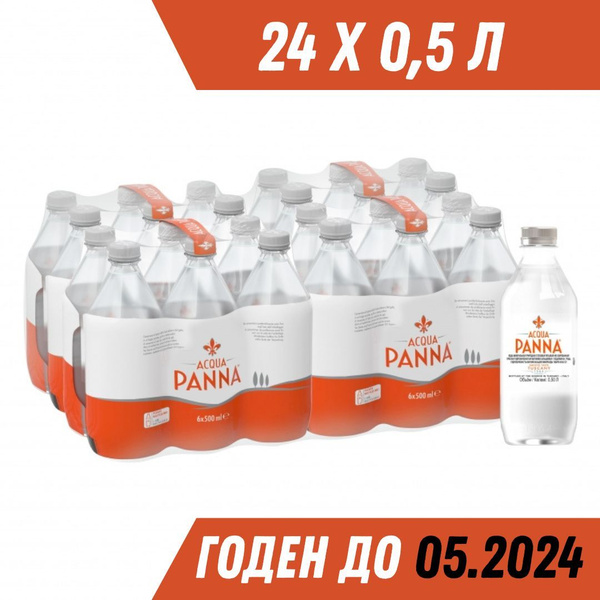 Вода Acqua Panna / Аква Панна 24 шт. * 0,5л негазированная минеральная ...