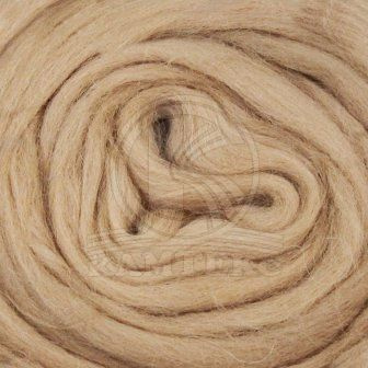 Гребенная лента для валяния (Камтекс) - 006 (беж.свет), 100% шерсть п ...