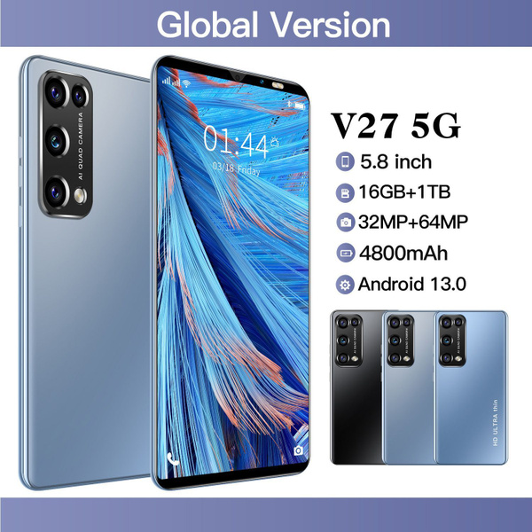Смартфон Android-смартфон, V27 , 5G, WiFi, поддержка русского языка ...