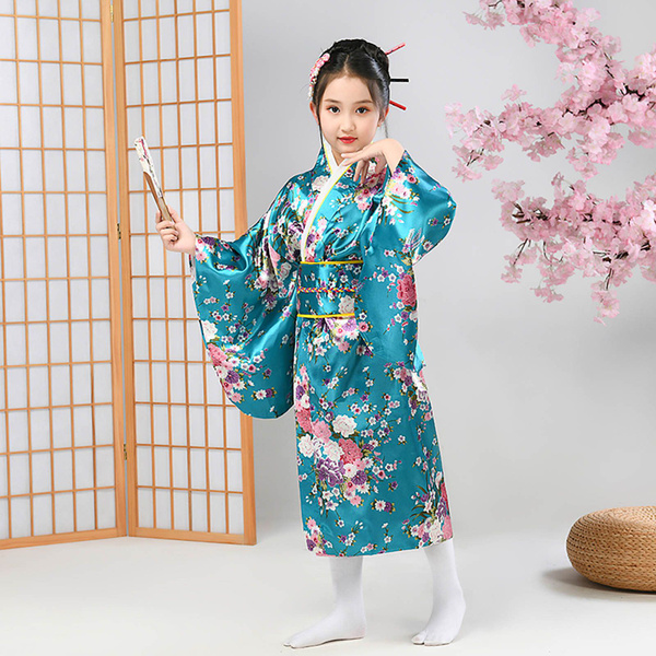 Одежда для маленьких девочек, одежда, кимоно, халат, японский ...