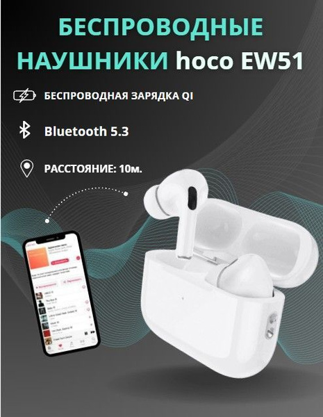 Наушники Внутриканальные hoco EW51 - купить по доступным ценам в ...