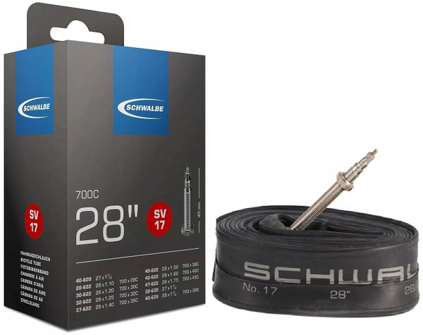 Камера Schwalbe 28 SV 17 Presta, 700 x 28C-45C - купить с доставкой по ...