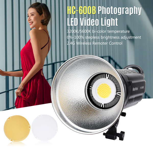 NiceFoto HC-600B Светодиодный фонарь для фотосъемки FSK 2.4G с ...
