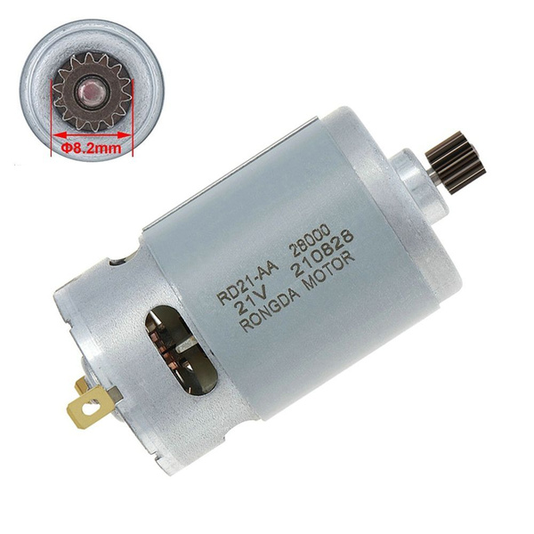 21В RS550 Мотор Щеточный мотор 14 зубьев,2 шт. купить на OZON по низкой ...