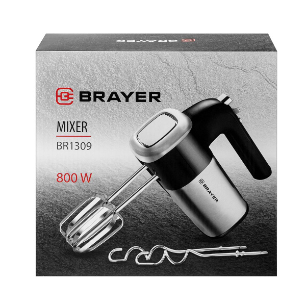 Ручной Миксер BRAYER Ручной BR1309, 800 Вт - купить по низким ценам в ...