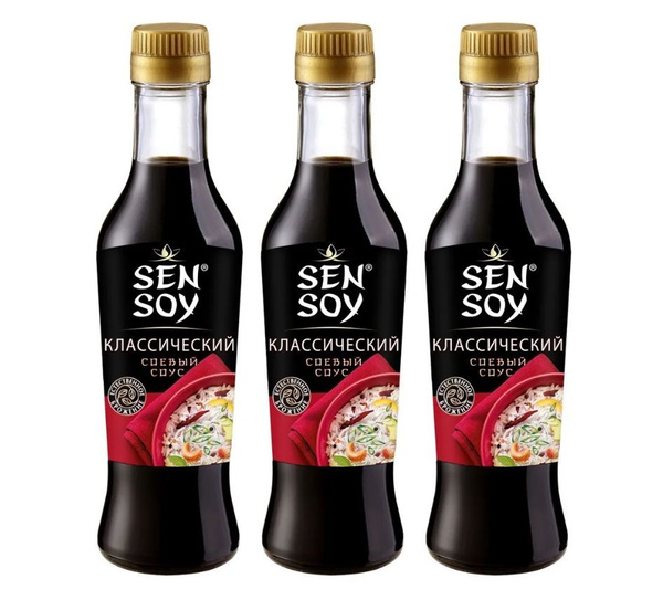 Соус соевый Sen Soy классический, 3 уп по 250 мл - купить с доставкой ...