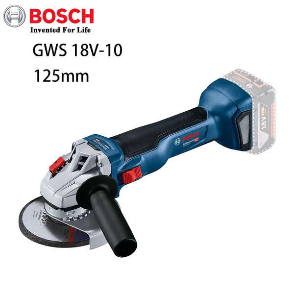 Аккумуляторная болгарка Bosch GWS 18V-10 бесщеточная, 125mm,без акк и з ...