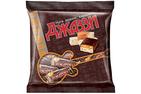 Конфеты шоколадные ДЖАЗЗИ нуга, арахис, карамель, 500гр - 3ШТ - купить ...