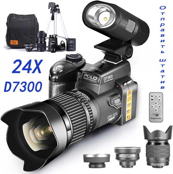 24-кратный оптический зум цифровая камера POLO D7300 с автофокусом ...
