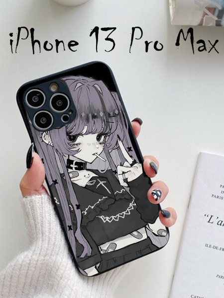 Чехол на iphone 13pro max с аниме, бампер на айфон 13про макс аниме ...