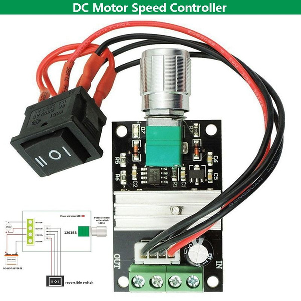 Контроллер скорости двигателя PWM DC 6 В 12 В 24 В 28 В 3 А DC ...