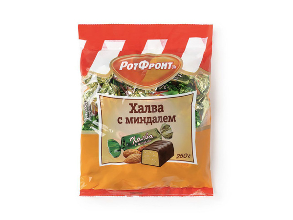 Халва РотФронт с миндалем 250 г - купить с доставкой по выгодным ценам ...
